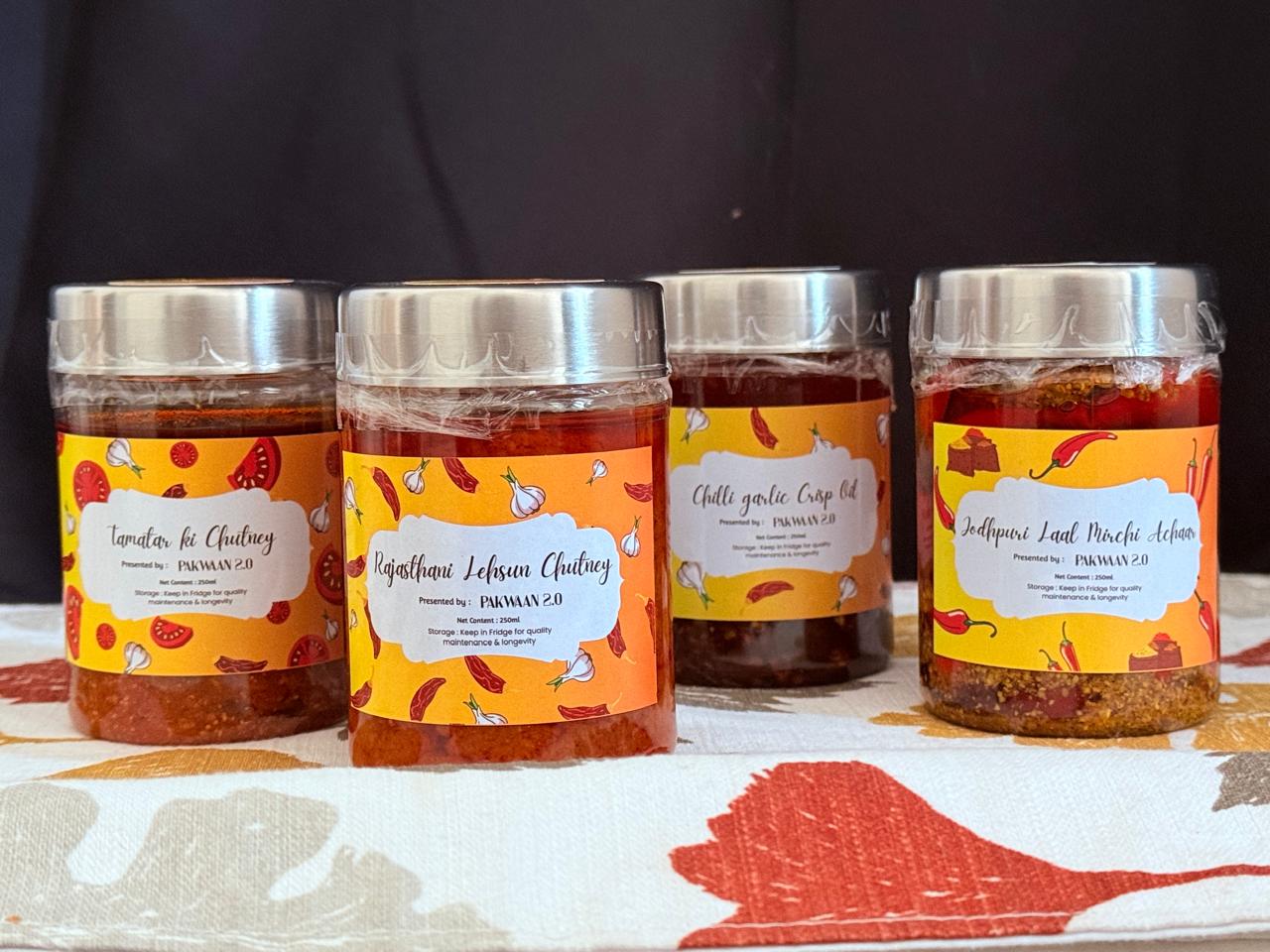 Pakwaan 2.0 - All four authentic Rajasthani chutneys and achaars